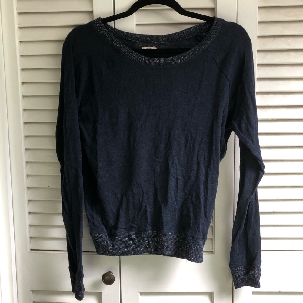 🟢 Aerie Navy Blue Sweater